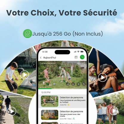 Jayliva Caméra de sécurité pour fenêtre à domicile